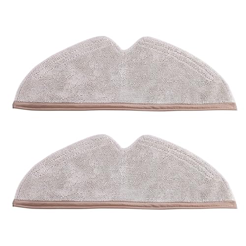 KEEPOW 2-Pack Microfiber Mop Pads for Roborock S5/S6/Q5/Q7/Q8