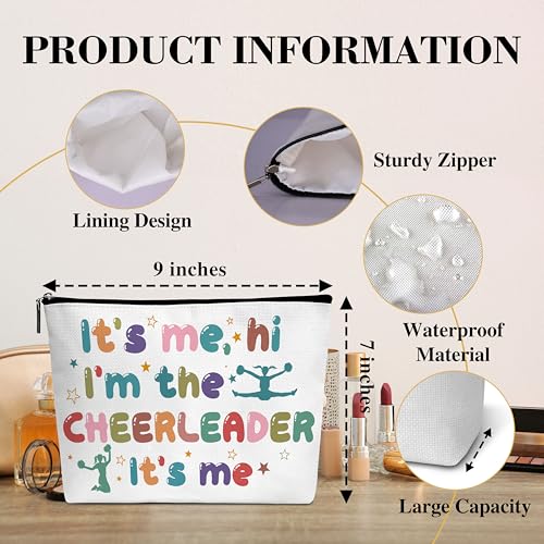 Cheerleader Makeup Bag Travel Cosmetic Pouch Waterproof Gift