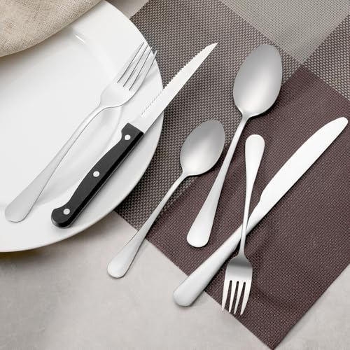 WISKEMA 12 Pcs Stainless Steel Teaspoons Set - Durable & Dishwasher Safe
