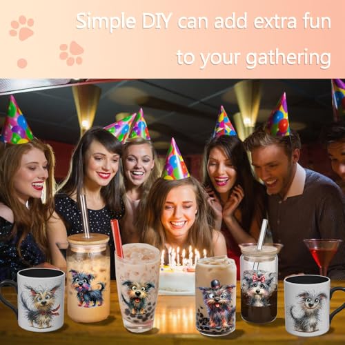 24PCS UV DTF Stickers for Mugs - Easy DIY Craft Transfers