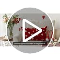 Valentine's Day Love Red Throw Pillow Cover - 12x20 Inch Cushion Case