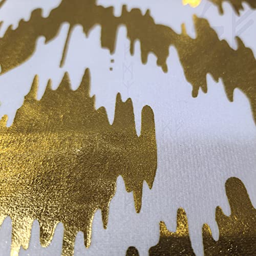 Shades of Freyja W77 Gold & White Velvet Pillow Covers - 18x18 Set of 2