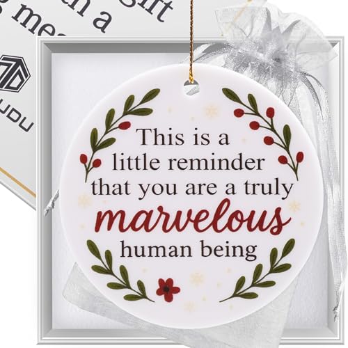 Ceramic Thank You Ornament for Women - Teacher & Friendship Gift