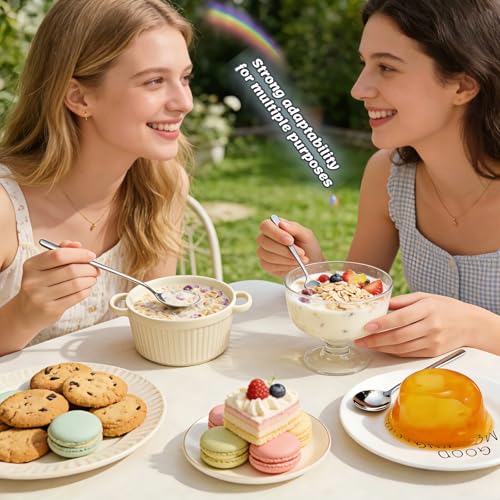 SAYUANVA Stainless Steel Long Handle Spoons - Set of 2, 8.15 Inch