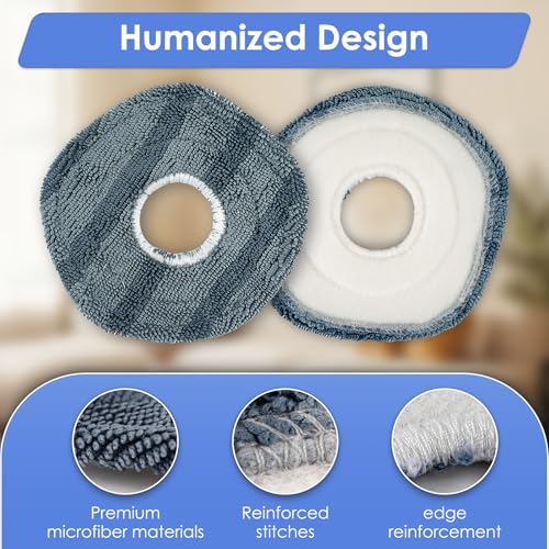 Eufy X10 Pro Omni Mop Pads - 3 Pack Washable Microfiber Refills