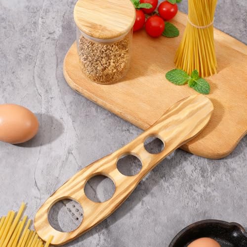 Mabor Wooden Spaghetti Pasta Measurer Tool with 4 Serving Sizes