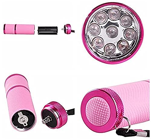 Meitawilltion Handheld UV LED Nail Dryer Flashlight - Pink