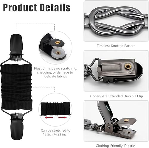 Adjustable Waist Cincher Clips for Loose Dresses & Shirts - 2 PCS