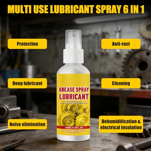 2PCS Anti-Rust Lubricant Spray & Rust Remover for Metal