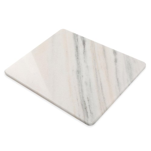 Faticdorr Marble Cutting Board, 16 x 20 Inch Marble Slab, Pastry Board With Non-Slip Feet For Baking, Cheese, Chocolate, Gifts For Housewarm, Aura Calacatta