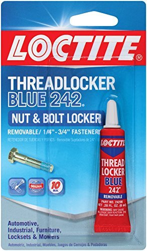 Loctite Blue Threadlocker 242 - Medium Strength Removable Glue, 6ml