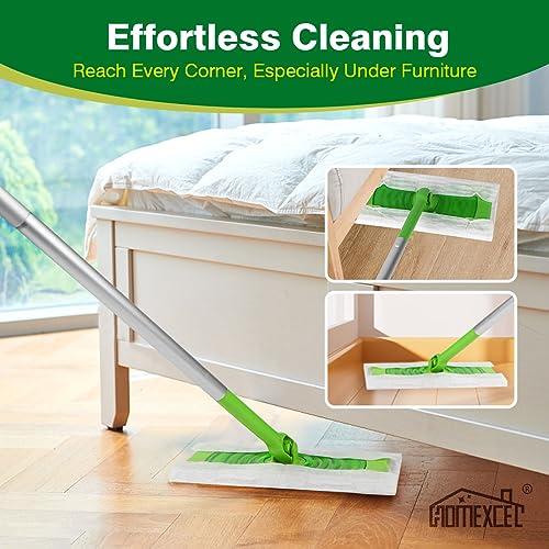 HOMEXCEL Dry Sweeping Cloths for Swiffer Sweeper, 64 Disposable Refill Pads