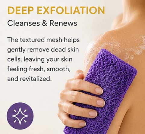 Soft Quick-Drying Bath Towels - Yellow & Purple Set for Daily Use