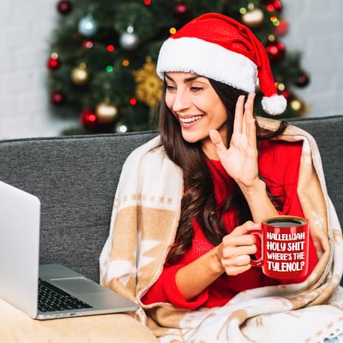 Holy Christmas Vacation Mug - Funny Holiday Coffee Cup - 11oz Novelty White Elephant Gift