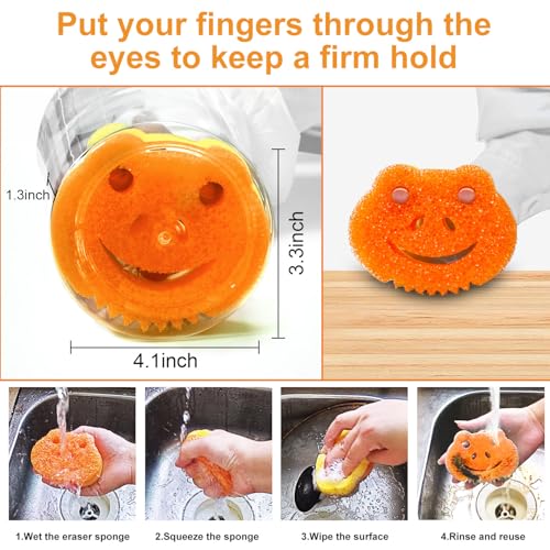 5 Pack Temperature Controlled Dual-Sided Kitchen Sponges
