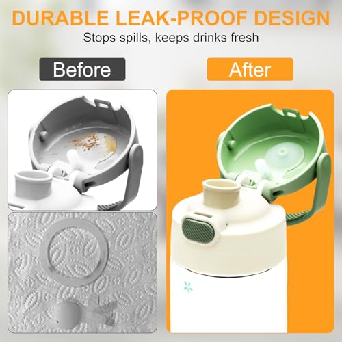 2 Pack Replacement Leak Stopper Compatible with Thermos Funtainer 16 Oz, Bottle Lid Seal Plug Replacement Parts for Vacuum Insulated Bottle