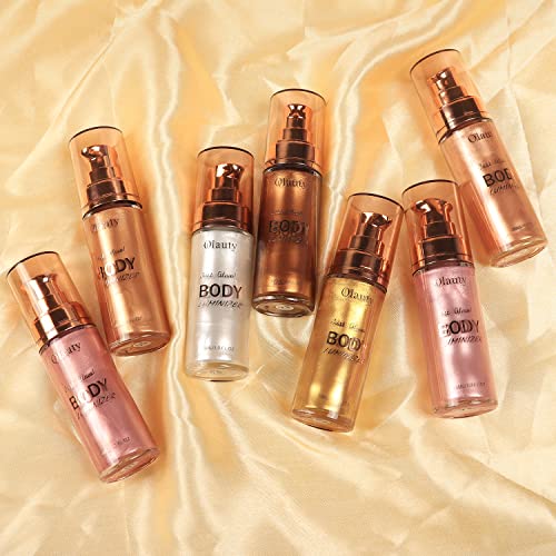 Firstfly Liquid Body & Face Highlighter - Soft Pink Shimmer Glow