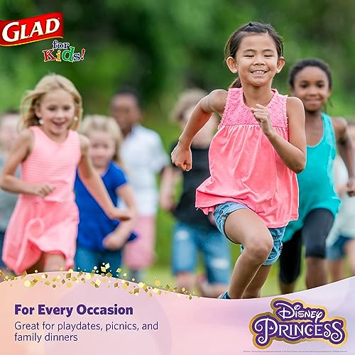Glad for Kids Disney Princess Paper Bowls, 12 Oz, 40 Count - Floral