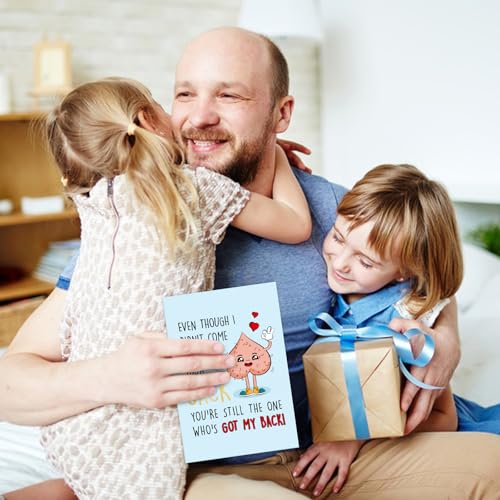 Funny Father's Day Card for Dad - Gold Foil Design 5.5x8"