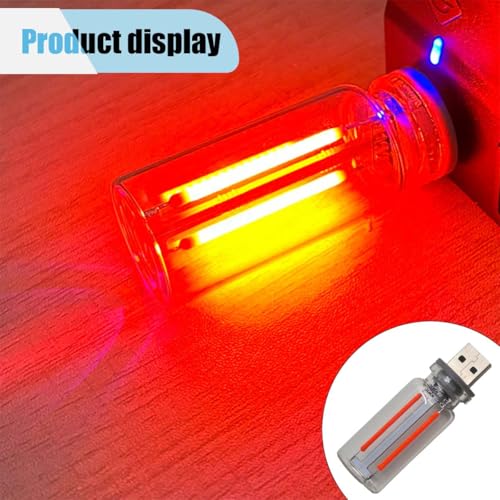 KITUREK USB LED Retro Atmosphere Light Plug-in Ambient Night Lamp Red