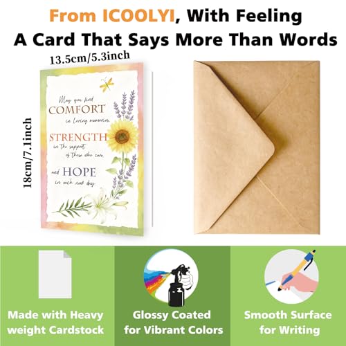 Comforting Sympathy Card - Hope & Strength Gift for Loss