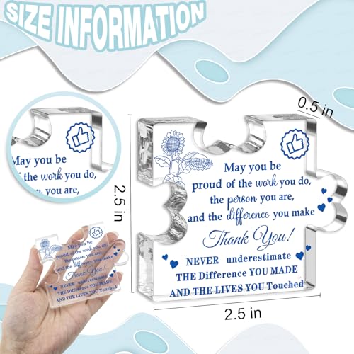 Acrylic Puzzle Plaque - Employee Appreciation Gift for Coworkers