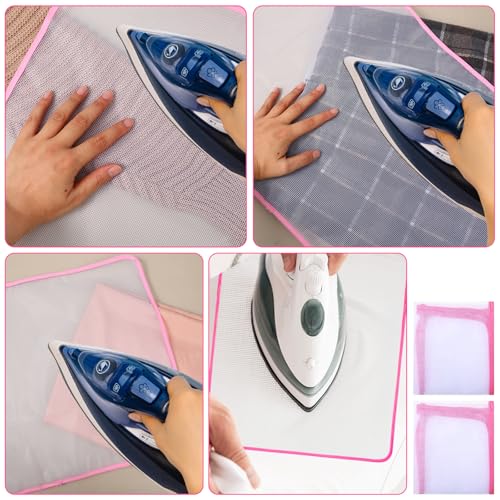 2 Pack Mesh Ironing Cloths - 15.7 x 23.6 Inch Protective Pads
