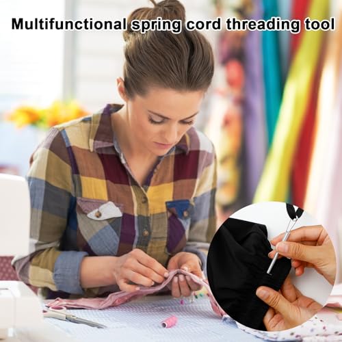 6-Piece Spring Loop Drawstring Threader Tool Set for Sewing