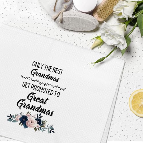 Great Grandma Waffle Weave Kitchen Towel - 16x24 Decorative Hand Towel