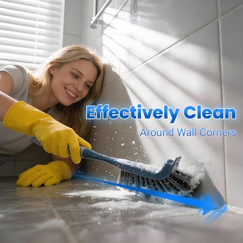 3 Pack Hard Bristle Scrub Brush Set for Bathroom & Tile Cleaning