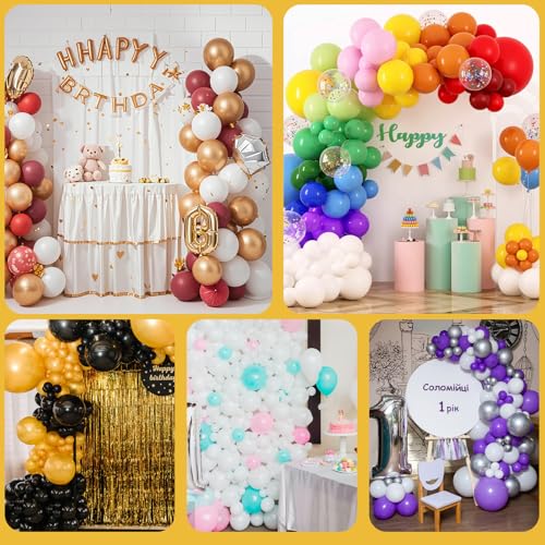 50 Reusable Balloon Clips for Flower Decorations - Durable PP Plastic