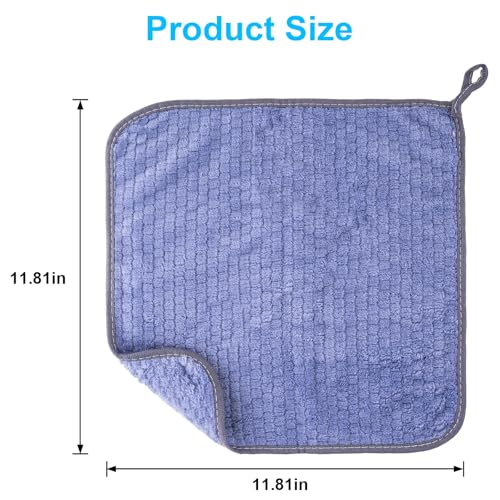10-Pack Microfiber Cleaning Cloths - 12x12 Lint-Free Rags for Home & Car