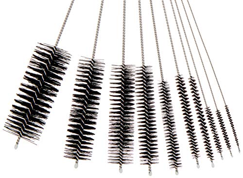 Homewinner 10-Piece Nylon Straw Cleaning Brush Set - 8 Inch