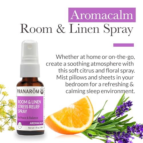Pranarom Aromacalm Stress Relief Spray - 30ml Aromatherapy Mist