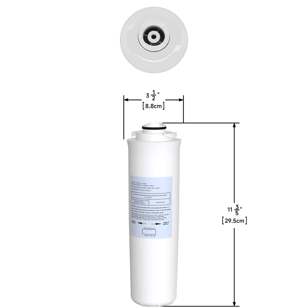 51300C Filter Compatible with Elkay EzH2O, Replacement for Elkay 51300C (No Chip - 3 Pack)