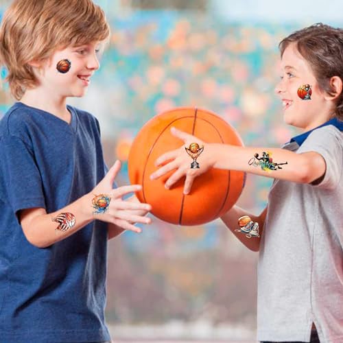 Basketball Temporary Tattoos for Kids 160 Pcs Party Favors