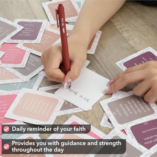 Bible Verse Cards Set - 60 Inspirational Scripture Mini Cards for Devotion & Gifting
