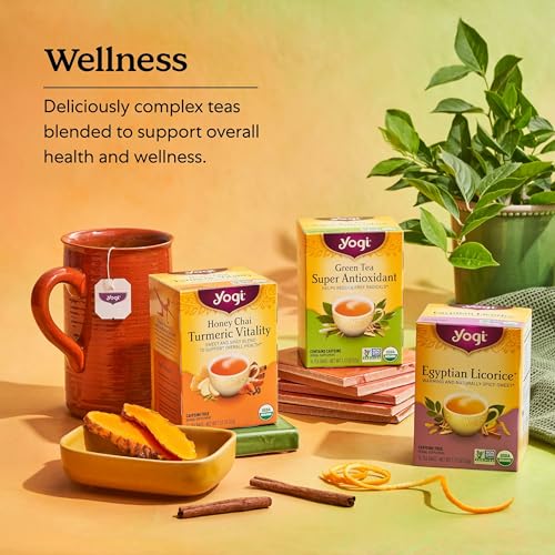 Yogi Egyptian Licorice Organic Tea, 64 Count (Pack of 4)
