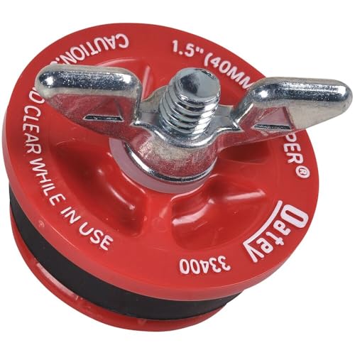 Oatey 1.5 Inch Mechanical End-of-Pipe Gripper Plug - 17 PSI