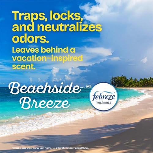Glad Odorshield Small Drawstring Trash Bags 4 Gal Beachside Breeze Febreze 34 Ct - Pack of 1
