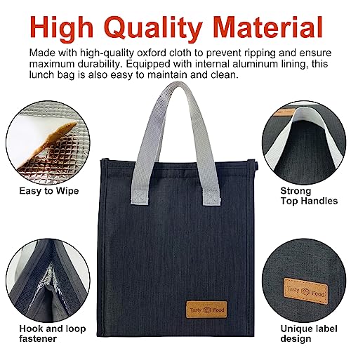 Mziart Insulated Lunch Bag - Lightweight Portable Tote for Work & Travel