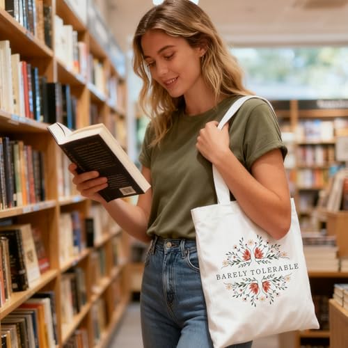 Literary Canvas Tote Bag - Perfect Gift for Book Lovers