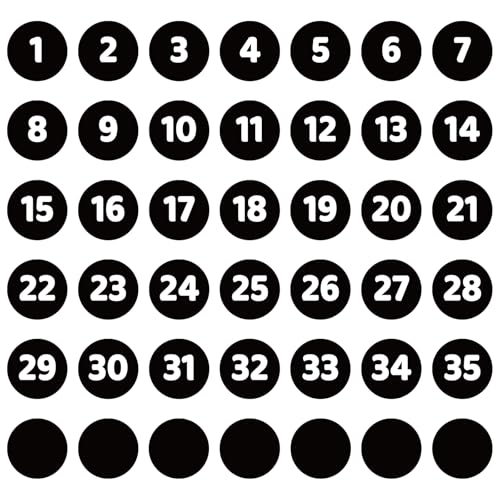 Glenmal 42-Piece Magnetic Calendar Numbers Set - 2.3" Durable Accents