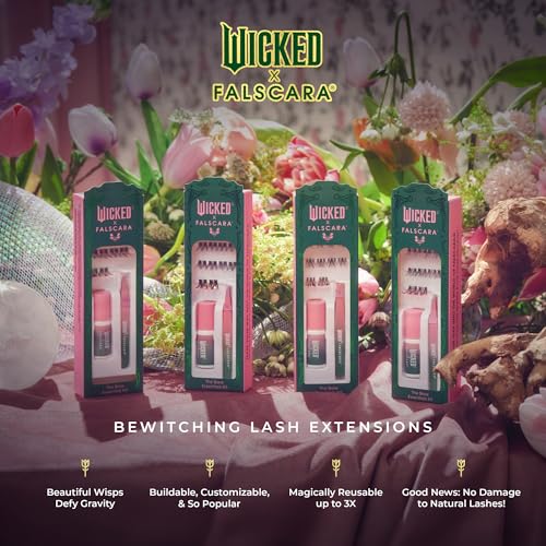 Falscara Wicked DIY Lash Extension Kit with Glitter Clusters and Bond