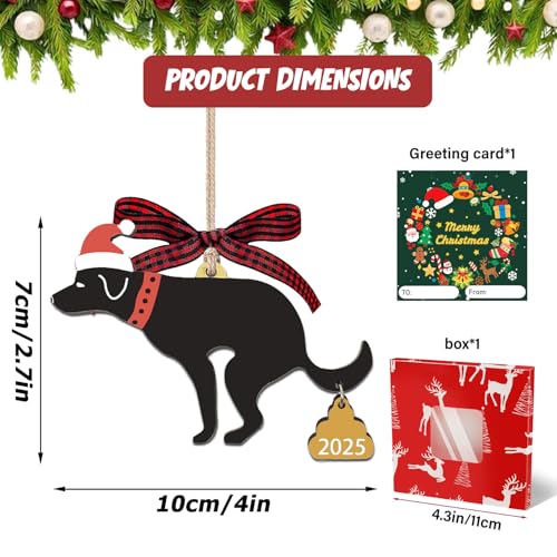 Funny Labrador Christmas Ornament - Handcrafted Dog Tree Decor