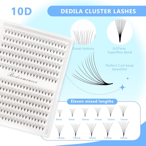 Dedila 10D Premade Volume Eyelash Extensions D Curl 0.07mm 18mm