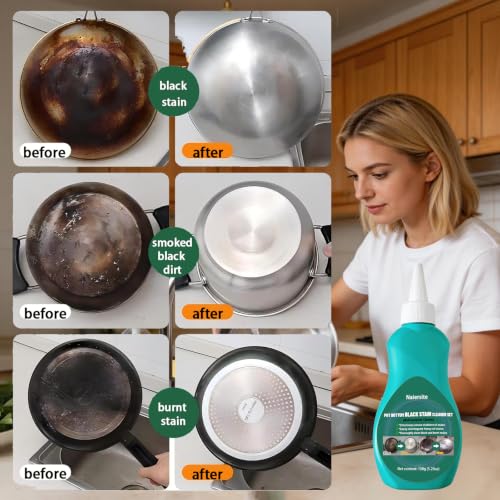 Naiersite Pot Bottom Cleaner Cream - Stainless Steel & Multi-Purpose Stain Remover (150g)