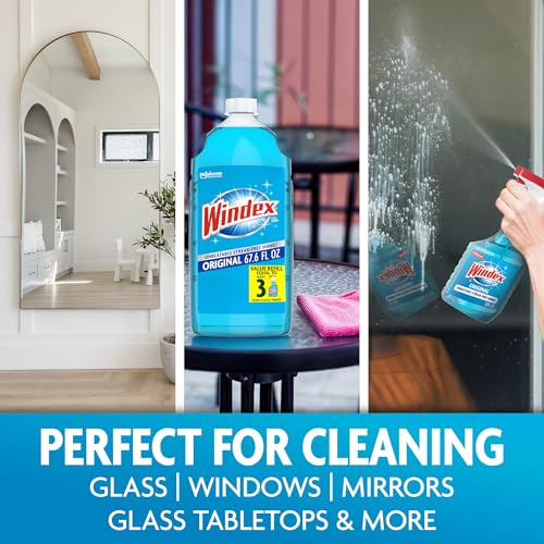 Windex Original Glass & Window Cleaner Refill - 67.6 Fl Oz