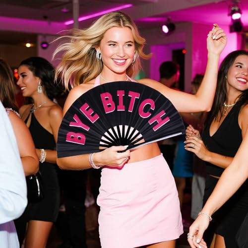 Tiggell Large Clacking Dance Fans for Raves & Festivals