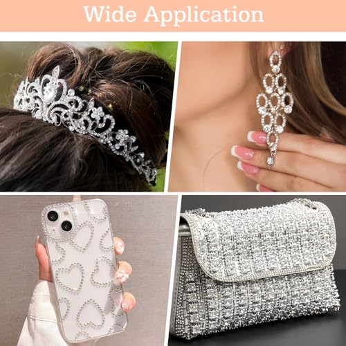 Self-Adhesive Face Jewels 990 Pcs Bling Rhinestone Stickers for Makeup